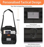 Tactical Insulated Lunch Bag Lunch Box - Expandable Large Cooler Bag for Men - Versatile Lunchbox for Adults Work Shifts Outdoor Trips Black 16L