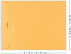 Clasp Envelopes – 9.5x12.5 Inches Brown Kraft Catalog Envelopes Letter Size -15 Pack - with Clasp Closure & Gummed Seal – 28lb Heavyweight Paper Envelopes for Home, Office, Business, Legal or School