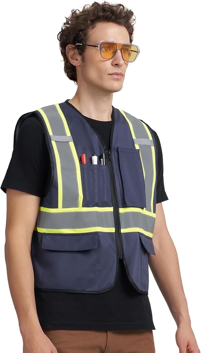 A-KSAFETY Custom High Visibility Reflective Safety Vest with logo