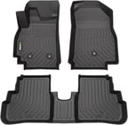 Floor Mats Fit for 2016-2022 Chevy Spark All Weather Protection TPE Anti-Slip Automotive Floor Liners(Not for GT/EV Models), Spark Accessories Black