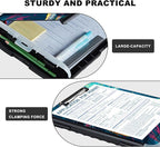 Heavy Duty Plastic Clipboard with Storage & Pen Holder, Low Profile Clip, Teacher Must Haves, Office Supplies