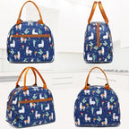 FlowFly Insulated Lunch Cooler Bag - Tote Bag Organizer for Women/Men, Alpaca