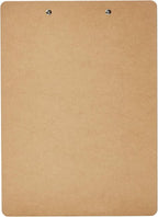 Amazon Basics Hardboard Office Clipboard,Letter Size, 9" x 12.5", 12-Pack, Brown