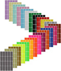 Royal Green Colored Labels Stickers in 24 Colors 40x19mm (1.57 inch x 0.75) Rectangular Sticker for Inventory and Labeling - 480 Pack