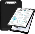 Amazon Basics Plastic Storage Clipboard,Black, 2-Pack