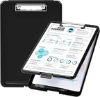 Amazon Basics Plastic Storage Clipboard,Black, 2-Pack