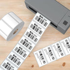 12 Rolls 2" X 1" Thermal Labels, 1300/Roll - Direct Thermal Labels Compatible with Zebra & Rollo Printers, BIAlabel