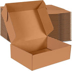 12x9x4 inch Shipping Boxes Set of 20, Brown Corrugated Cardboard Box Literature Mailer for Mailing Packing Moving and Storage