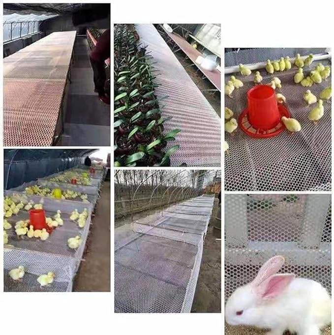 Plastic Wire Mesh Fence, Fencing Chicken Wire Fence with 1.8cm/0.7in Mesh Holes, for Pet Fencing Garden Balcony Grass Protection Farm Crafts(Size:Mesh 0.7in-3.3ft Wx98ft L,Color:Black)