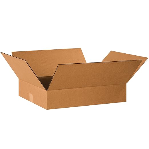 TAPE LOGIC 20 x 16 x 4 Corrugated Cardboard Boxes, Flat 20"L x 16"W x 4"H, Pack of 25 | Shipping, Packaging, Moving, Storage Box for Home or Business, Strong Wholesale Bulk Boxes
