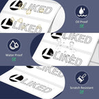L LIKED 3" x 1" Direct Thermal Label, Permanent Adhesive Barcode Shipping Labels & Compatible with Rollo, Zebra and Other Desktop Printers (1 Roll, 1400 Labels)