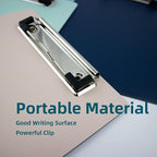 Small Clipboards 6" X 9" Mini Clipboards 4-Pack Portable A5 Size Half Letter Menu Pads Receipt Clips for School Office Restaurant Cafe Hotel