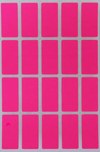 Royal Green Neon Pink Rectangle Sticker 1.57 inch x 0.75 inch Rectangular Labels (40mm x 19mm) - 300 Pack