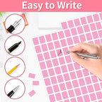 Starboling Color Coding Labels,3000 PCS 1/2" x 3/4" Pink Rectangular Colored Labels Stickers,for Garage Sale,Price Tags,File Folder Tabs,and Classroom Organization