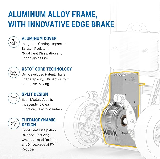 ZW7210GC Electric Stair Climbing Hand Truck Dolly with Auto-Edge Brake and 4th Wheel Attachment-463 LBS