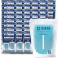 Dry & Dry 48 Pack White Moisture Absorbers - Dehumidifier for Basements, Closets, Bathrooms & Laundry Rooms - 4 Times Faster Absorption