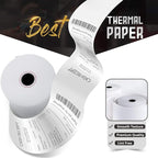 Azure Zone, Thermal Paper 3-1/8 X 230ft 50 Rolls, Fits Most POS Machines and Cash Registers, Great for Business Sales