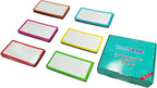48 Pack Magnetic Dry Erase Labels - Magnetic Blank Cards with Color Borders, Reusable Name Tags - Dry Erase Labels for Home, Office, Classroom - 2 x 4 Inches