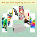 7x6x3'' Corrugated Mailers, 25 Pack, Cardboard Shipping Boxes, White (CM763-25)