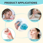 5 Round Kids Hot Cold Pack, Ice Pack Boo Boo Round Designed Children Gel Bead Wrap | Pain Relief for Kids Boo Boos, Fever, Wisdom Teeth, Tired Eyes, Headaches, Swelling, Bruises(3.7 * 3.7in)