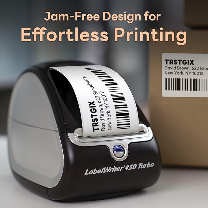 Compatible DYMO 30256 (2-5/16" x 4") Direct Thermal Shipping Labels, Large Barcode & Address Labels Replacement for DYMO LabelWriter 450, 4XL, Rollo, Zebra (24 Rolls / 7200 Labels), TRSTGIX