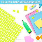 Starboling Color Coding Labels,3000 PCS 1/2" x 3/4" Fluorescent Yellow Rectangular Label,for Garage Sale,Price Tags,File Folder Tabs