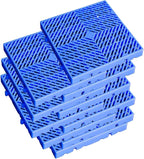 Plastic Pallet, Waterproof Storage Grid Pad, Lightweight Nestable Floor Pallets, 10pcs HDPE Breathable Grids Article Racks for Garage Supermarket Basement,(15.7x15.7x2in)