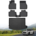Hutisya-Floor Mats & Cargo Liner Set Fit for MINI Countryman F60 (Not for Manual Transmission) 2017-2024 All Weather Protection Anti-Slip & Durable TPE Full Set Liners Automotive Accessories-Black