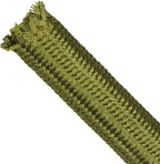 Polyamide Cable Sleeve, 10ft Flexible Expandable Braided Sleeving, Cable Management Sleeve for TV Computer Office Home Entertainment (Green, 3/8")