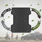 KARPAL Truck Bed Mat for Ford F250 / F350 / F450 2017-2026 (6.75FT Bed), All Weather TPE Truck Bed Liner Cargo Trunk Accessories for F250 / F350 / F450