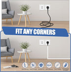 Floor Cable Cover, Low Profile Cable Hider for Wires, Self Adhesive Cord Hider for Wall, Cord Covers Wall Mounted Tv, for Offices, Gym, Exhibitions (White, 20 Feet)