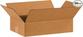 BOX USA Shipping Boxes Flat 15"L x 10"W x 4"H 100-Pack - Corrugated Cardboard Box for Moving, Mailing, Packing, Packaging and Storage