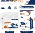 200 Pack 10 Mil 2.6"x3.9" Self Sealing Laminating Pouches Plastic Laminating Sheets Business Card Size Clear Lamination Paper for Office School Home Supplies Glossy Finish(No Laminator Need)
