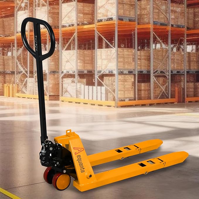 Mini Pallet Jack Truck, Foldable Hand Pallet Jacks with Foldable Forks and Handle, 2200 lbs Capacity Narrow Forks 31.5" L x15 W, Small Size Manual Pallet Jacks