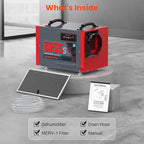 Abestorm Crawl Space Dehumidifier, 120Pint Controls Commercial Dehumidifiers with Drain Hose for Basement, Under House Auto Defrosting Industrial Crawlspace Dehumidifier