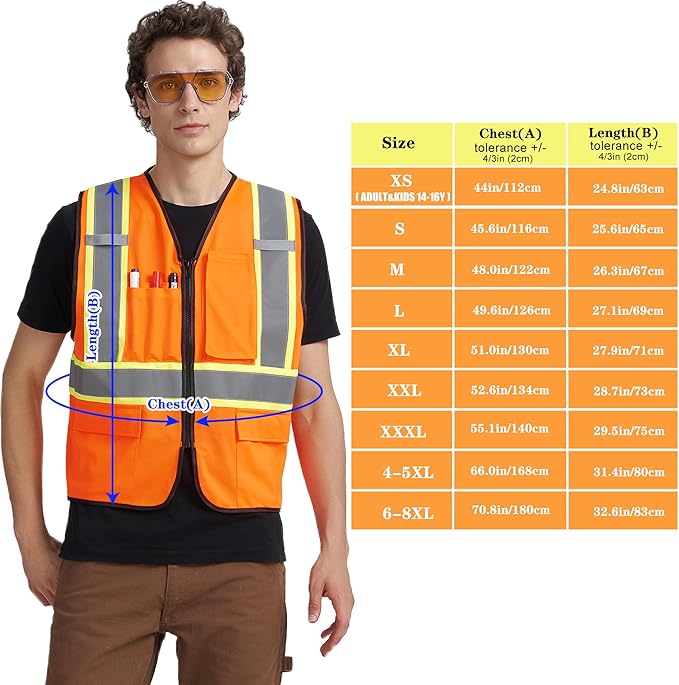 A-KSAFETY Custom High Visibility Reflective Safety Vest with logo