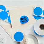 2 inch Dot Stickers Labels Circle Garage Sale Sticker 750Pcs Round Thermal Printer Stickers Printable Writable Price Labels for Yard Sale, Fluorescent Blue