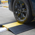 Assemble Threshold Bridge Ramp,1 Large Channel Floor Wire Hose Cord Cable Protector, Doorway Ramp for Cars Wheelchairs, ADA Compliant Driveway Road Hump, Traffic Speed Bump