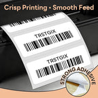 3" x 1" Direct Thermal Labels, Strong Adhesive Barcode & Return Address Stickers Compatible with Zebra, Rollo, Munbyn & Most Desktop Thermal Printers (12 Rolls / 15600 Labels), TRSTGIX