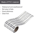 MECCANIXITY Black Number Stickers 9001-9999, Paper, Roll, Single Use, Outdoor, Indoor, Waterproof, 20x10mm, 1 Roll x 1000 Stickers