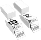 Phomemo 4x6 Shipping Labels, 4000 PCS Fan-Fold Thermal Labels, Compatible with MUNBYN,JADENS,Nelko,KNAON,Phomemo 241bt,243bt,D450BT,D520BT, Label Printer,Water/Oilproof Label Stickers for Address Mail