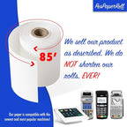 2 1/4" X 85' Thermal Paper (24 Rolls), Works for Verifone Printer Tranz 420, Verifone Vx510, Verifone Vx510le, Verifone Vx570