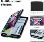 Clipboard with Storage Box & Pen Holder,Heavy Duty Clip Boards 8.5x11 for Nursing,High Capacity,School & Office Supplies,Giraffe Floral