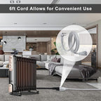 KUNCAN Appliance Power Extension Cord - 3 Prong Flat Wire SPT-3 14 AWG Heavy Duty Male to Female Extender Low Profile Grounded Cable for Major AC Unit, Air Conditioner, Refrigerator (6 Feet)