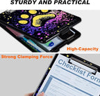 Clipboard with Storage, Hard Letter A4 Size Clip Board with Pen Holder & Paper Organizer, Heavy Duty Portable Writing Pad for Nurses Students Teachers Office Jobsite Contractor, Dog Paw