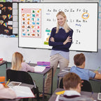Large White Board for Wall,Magnetic Dry Erase Whiteboard,Foldable 60x48 Inches,Black Aluminum Frame, with 3PCS Detachable Marker Trays for Office and Home