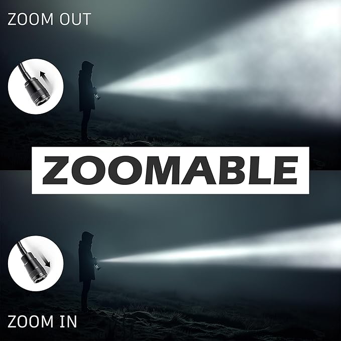 LED Work Light, 500 Lumen Gooseneck Magnetic Light, Zoomable Flexible Led Flashlight, Waterproof Job Site Light for Work Bench, Auto-Repairing, Inspection, Emergency