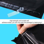 Outus 120 Pcs Poly Mailer Envelope 4 Sizes Shipping Bags Self Adhesive Clasp Envelope Self Adhesive Tear Proof Mailing Covers(8 x 12 In, 10 x 14 In, 13 x 18 In, 15 x 20 in,Black)