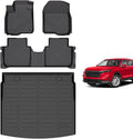 Hutisya-Floor Mats & Cargo Liner Set Fit for Honda CR-V Hybrid 2023-2026 & Honda CRV 2023-2026 All Weather Protection Anti-Slip & Durable TPE Full Set Liners Automotive Accessories-Black