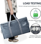Moving Bags Heavy Duty Extra Large, Moving Boxes, Moving Supplies Essentials,Storage Bins with Lids, Plastic Packing Totes, Storage Bags for Clothes with Handles & Zippers(Grey, 4 Pack)